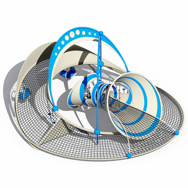 Marco de juego de escalada de cuerda de jardín pequeño