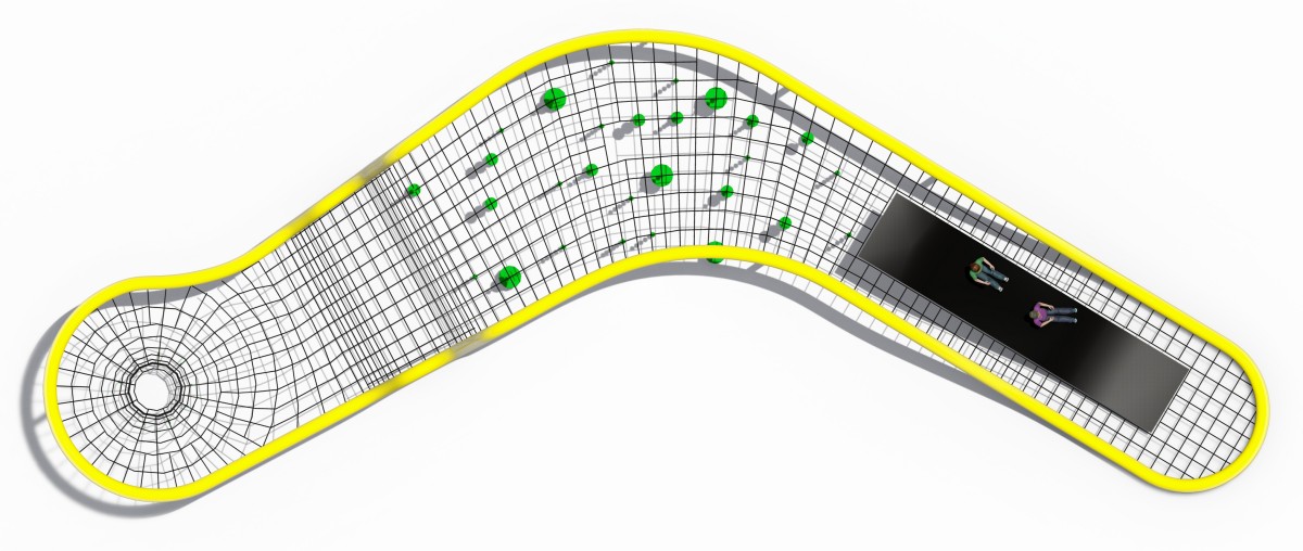 Pantalla panor&aacute;mica del juego de escalada suave con red de ara&ntilde;a para exteriores-5