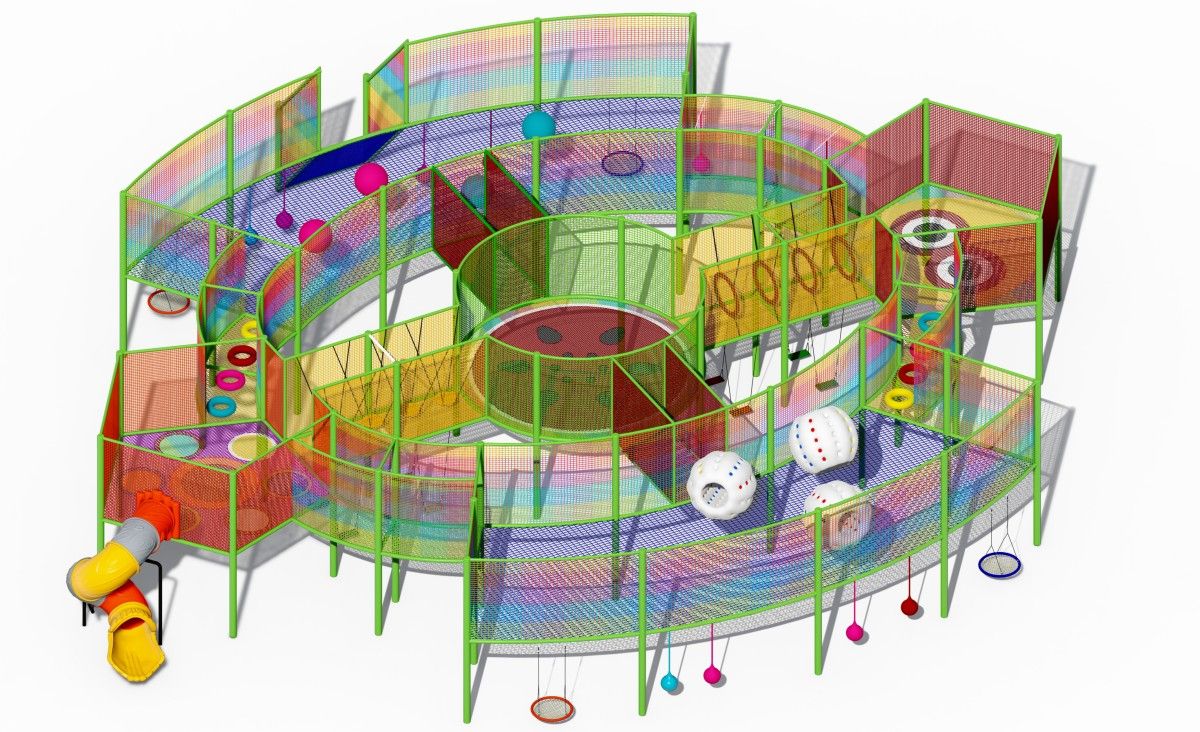 17. equipo de juegos infantiles cuerda para escalar -4