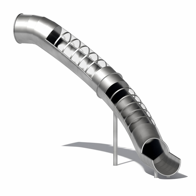 Guías curvas de acero inoxidable