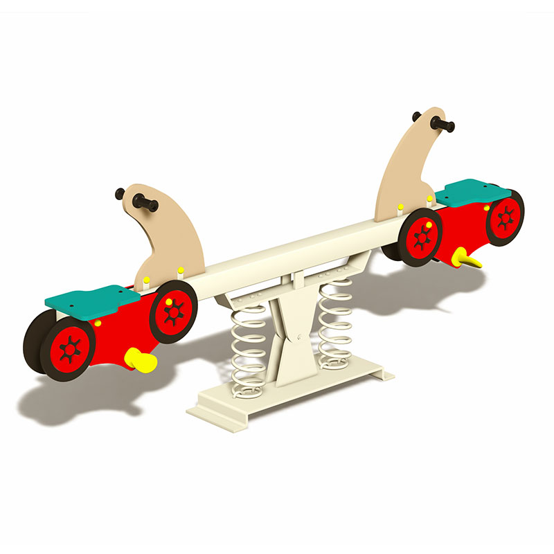 Balancines para niños: equipo de juegos infantiles Teeter Totters con temática de motocicletas