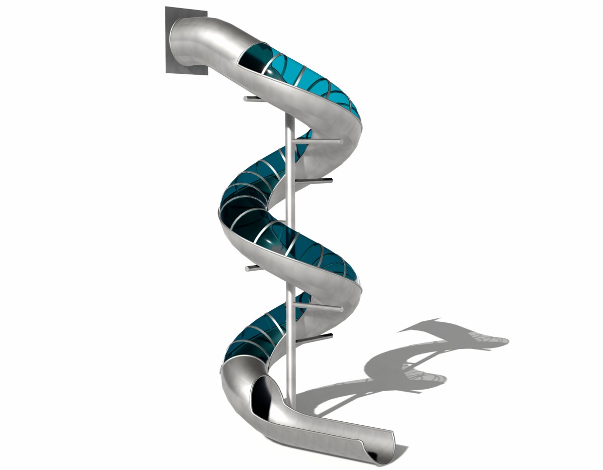 3 、 Toboganes de acero inoxidable para exteriores (4)