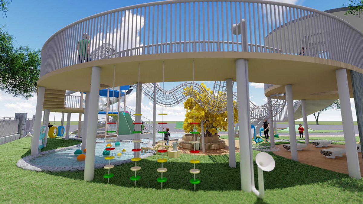 Equipo de juego de escalada para parques infantiles comerciales al aire libre.