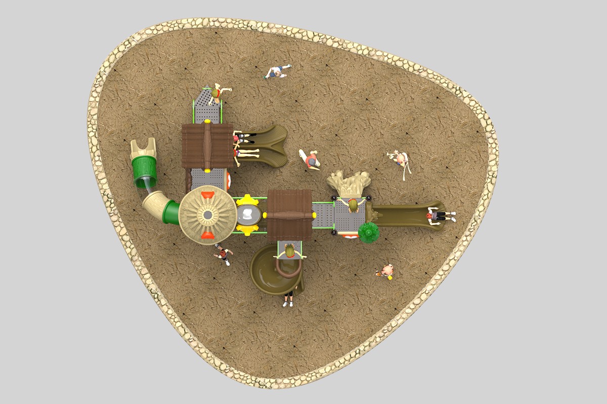 Equipo modular de juegos de diapositivas al aire libre (3)