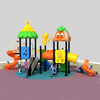 Emocionante tobogán de juegos de bosque para niños con seguridad al aire libre