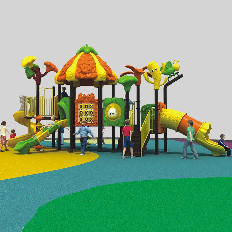 Diapositiva de juegos al aire libre llena de diversión para el juego de bosques infantiles