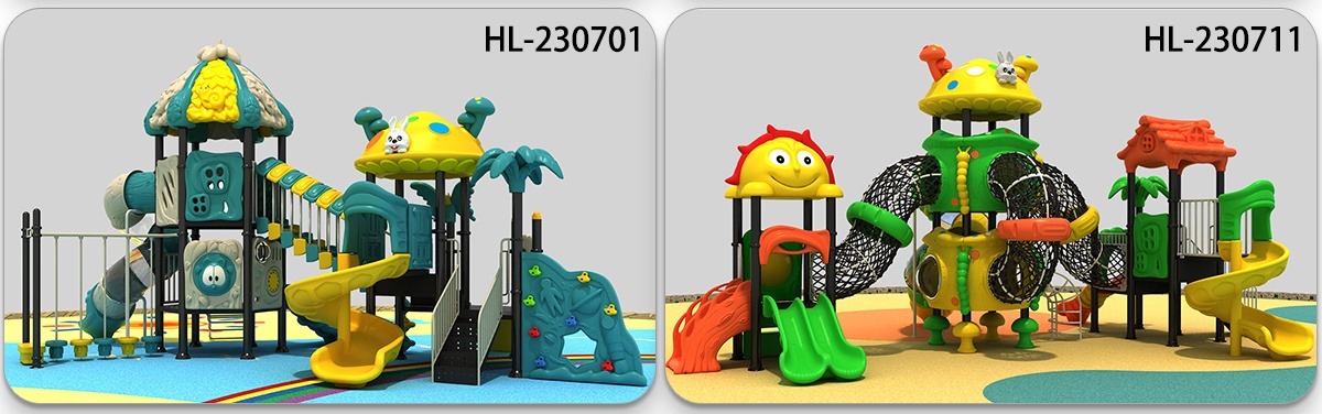 Toboganes duraderos de juegos de plástico HDPE (2) 