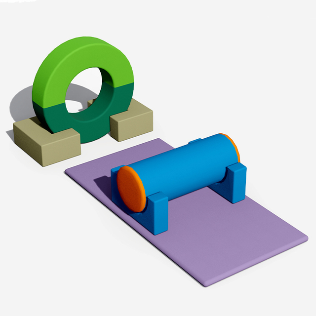 Equipo de juego suave para interiores modular Ring & Roller