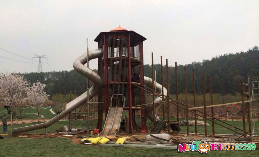 Torre Shengshi + viaje no estándar + juego infantil + tobogán de acero inoxidable (8)