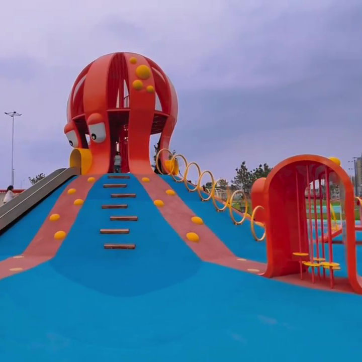 Parque infantil al aire libre con tema de pulpo Shandong Weihai