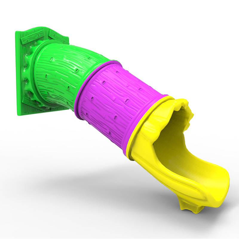 Tobogán de plástico grande, fábrica de toboganes de plástico para exteriores