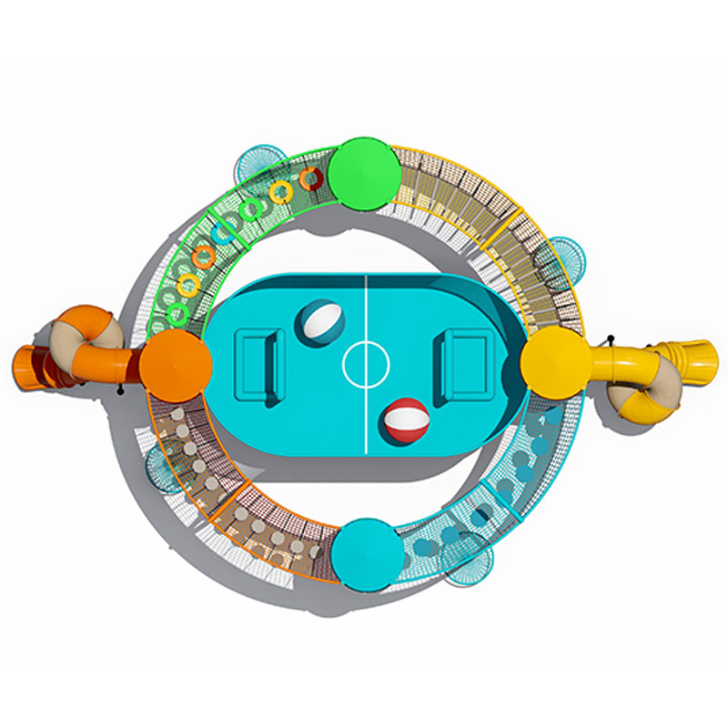 Juego de columpios para parque de trampolín de cuerda