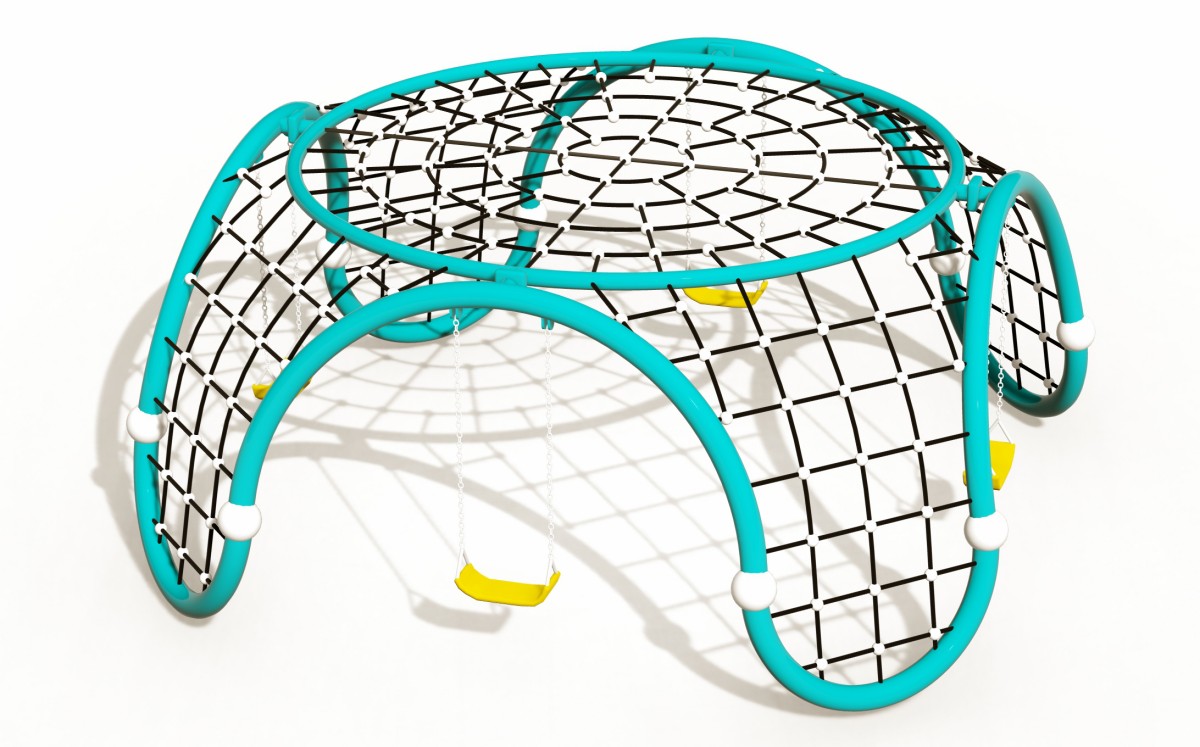 Visualizaci&oacute;n panor&aacute;mica del escalador de telara&ntilde;a con columpio-1