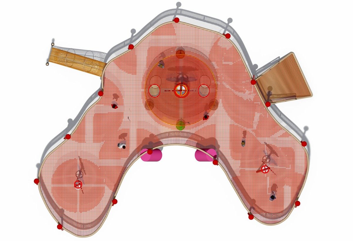 16. equipo de juegos infantiles para escalar cuerdas -2