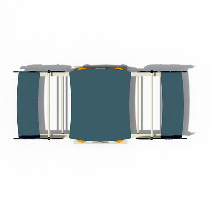 Balancines de madera y resortes para exteriores para que los niños jueguen de forma segura