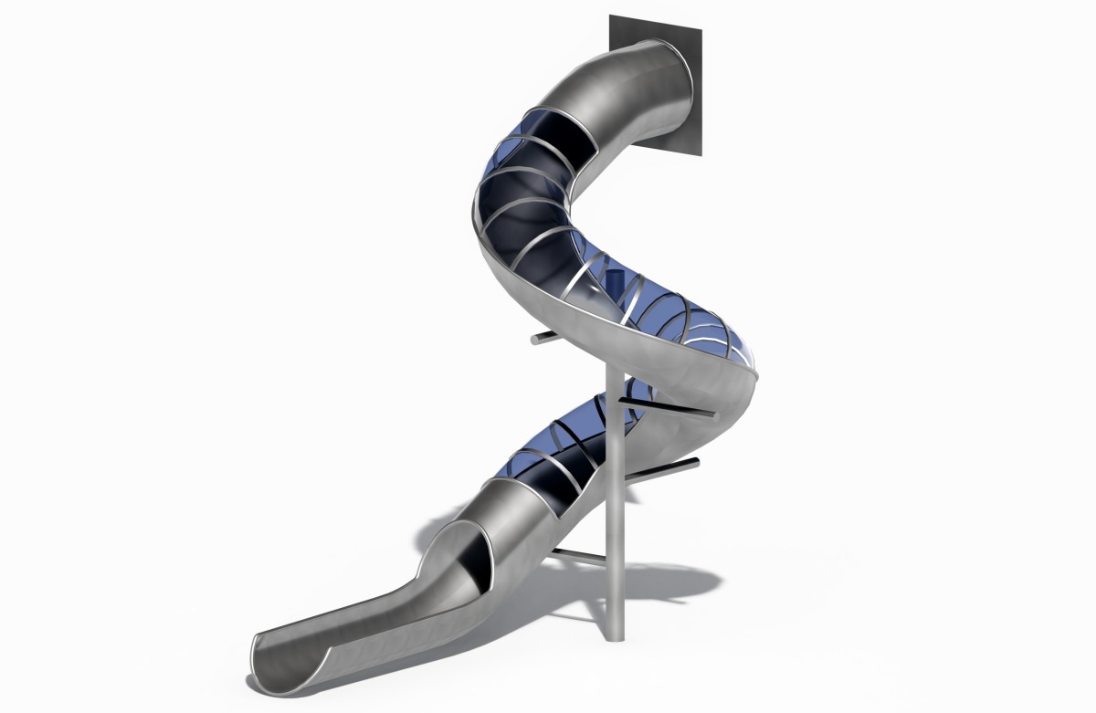 1.Toboganes de acero inoxidable para parques infantiles (3)