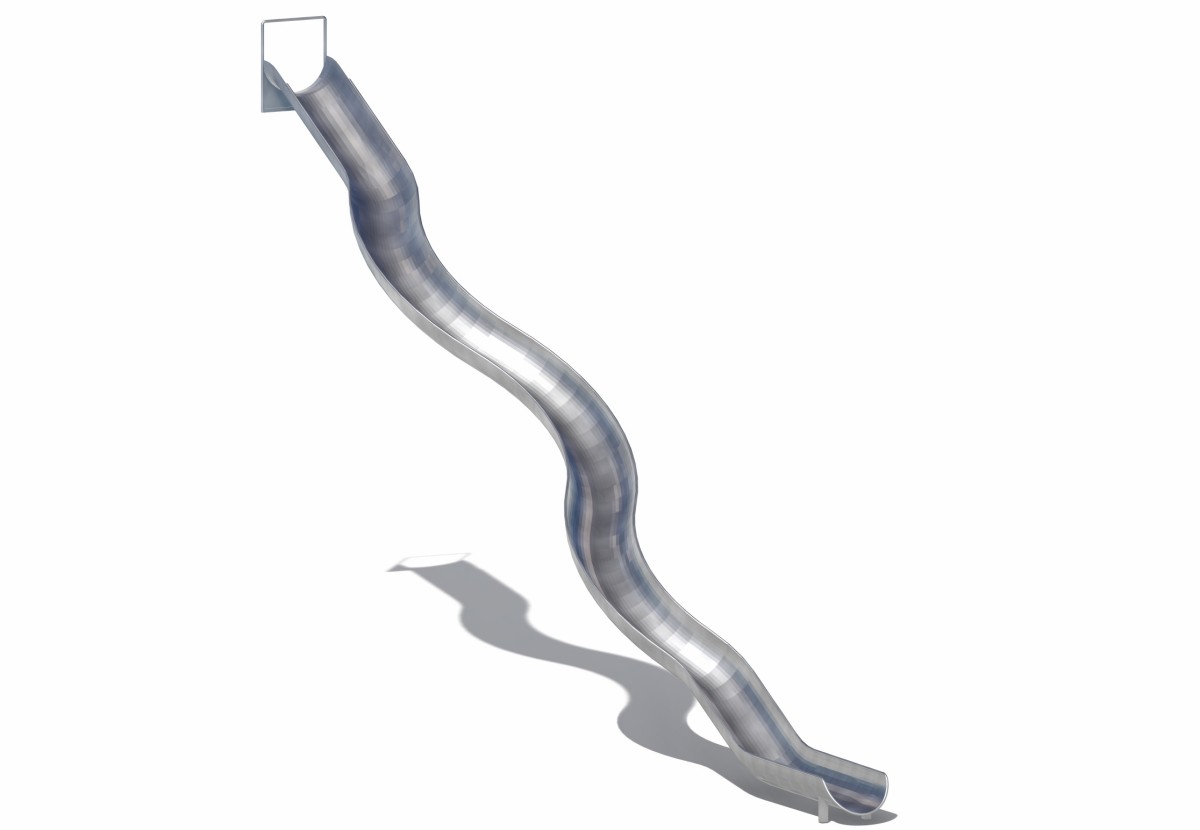 12. Tobog&aacute;n de acero inoxidable para parques infantiles comerciales (3)