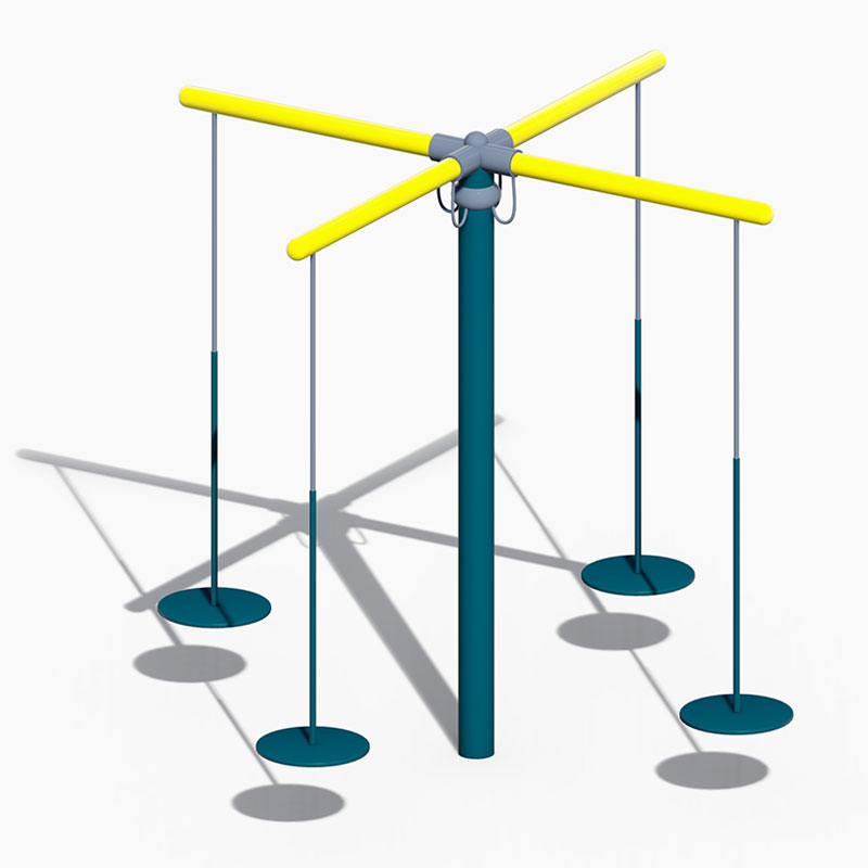 Columpio al aire libre para niños de tubo galvanizado para un juego diario divertido y seguro