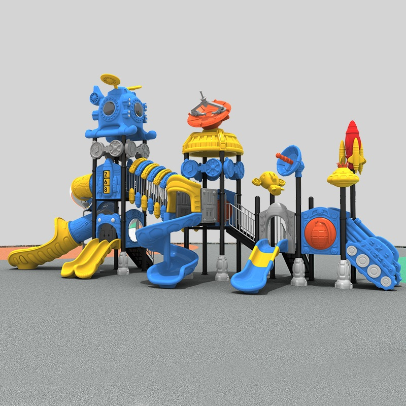 Spaceship Adventure Playground Slide para un juego emocionante al aire libre