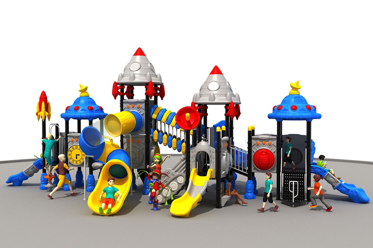 Space Space Playground Slide HDPE al por mayor a granel al aire libre (2)