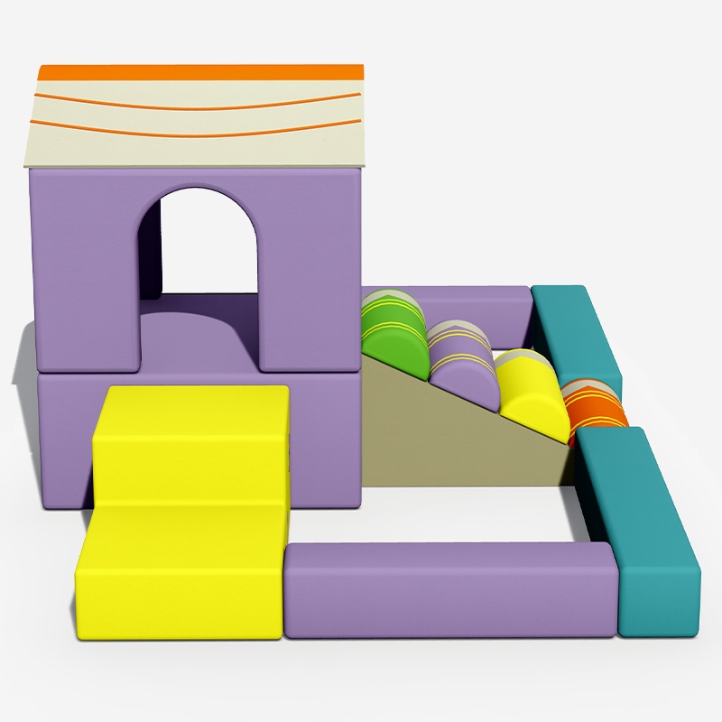 Casa de escalada con acolchado suave: equipo de juego suave para interiores 