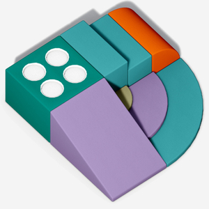 Equipo de juego suave para interiores modular en bloque