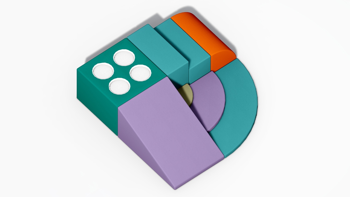 12. Modular Soft Play Area Equipment (2) 12. Equipo modular para área de juegos blandos (2)