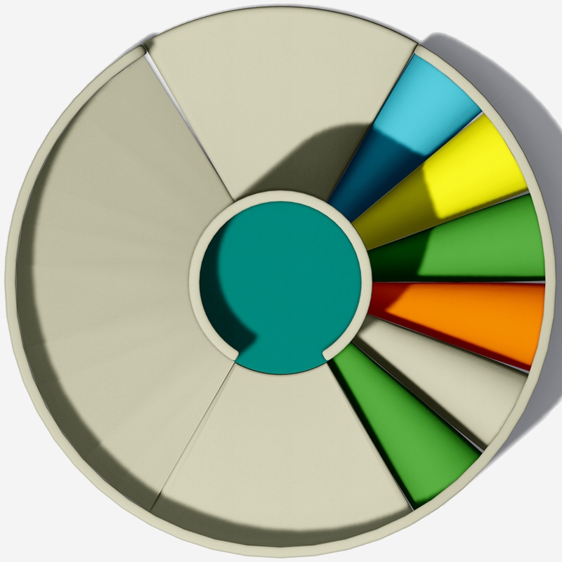 Equipo de juego suave interior modular en espiral 