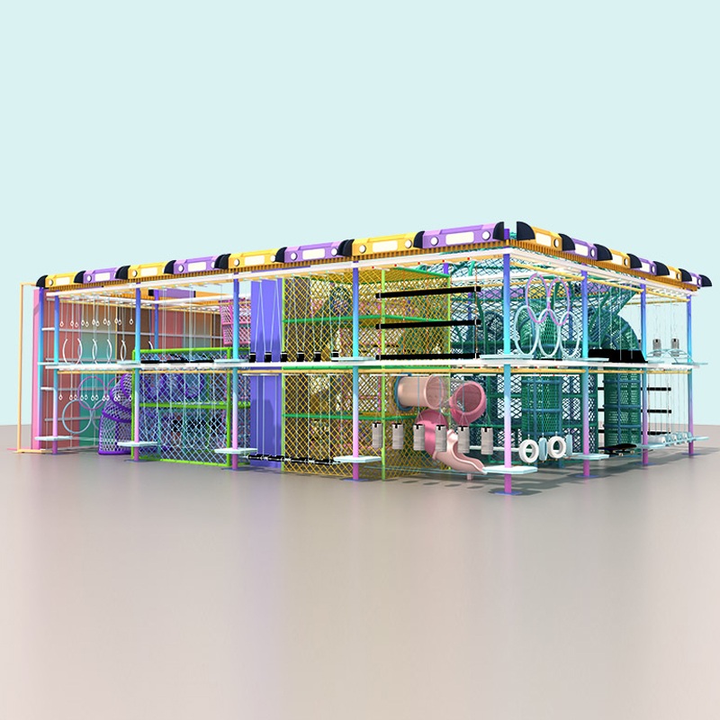 Curso interior ecológico de cuerdas altas para centros comerciales y parques infantiles