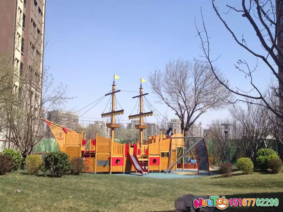 Paseo no estándar Le Tu + barco pirata + parque infantil - (9)