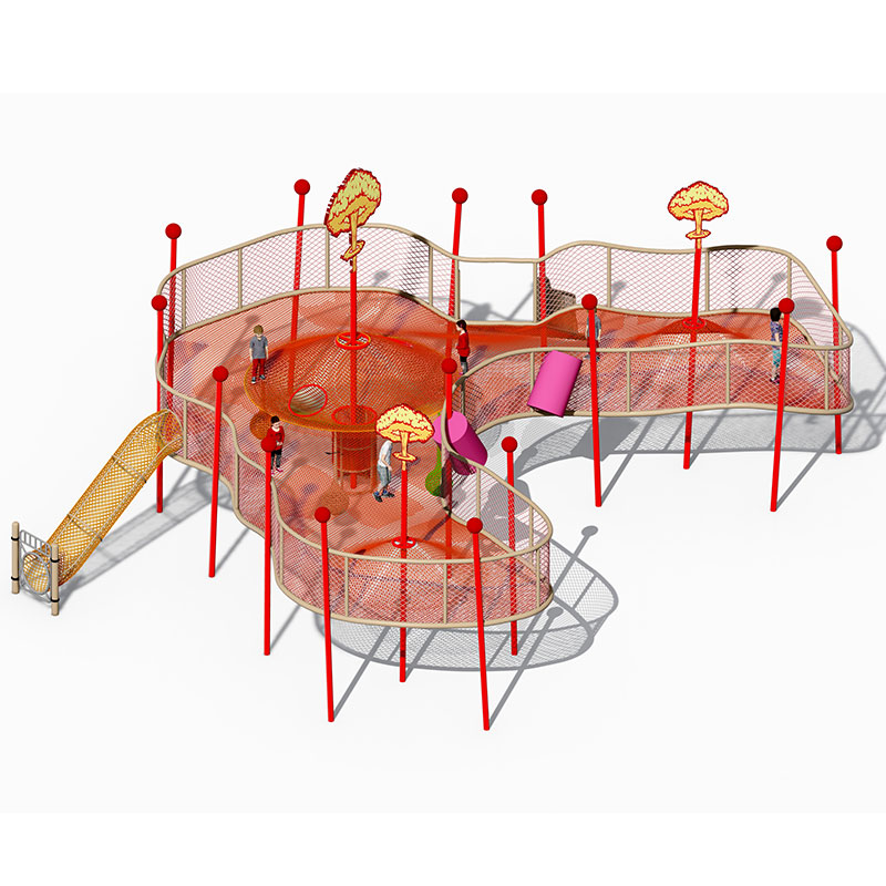 Volcano Adventure Net y trampolín escalador