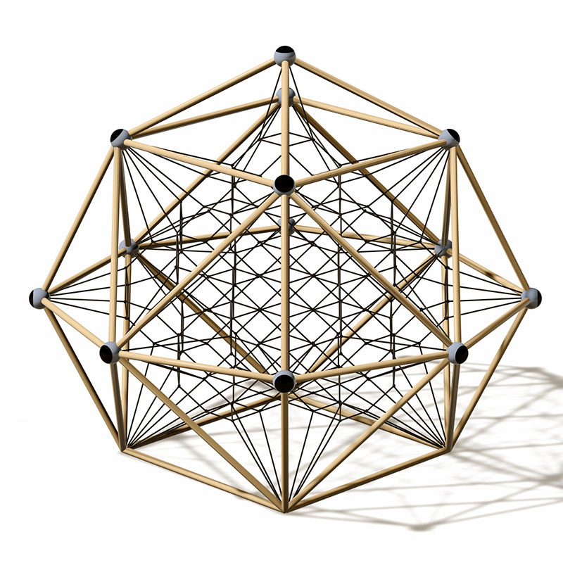 Escaladores de patio de metal geométricos