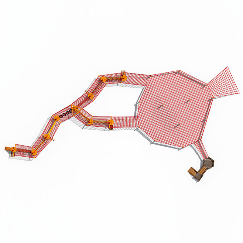 Escalador de trampolín con red de cuerda para exteriores para niños