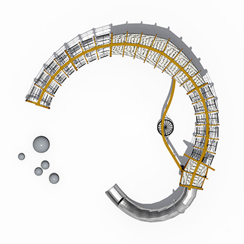 Juego de tobogán y escalada al aire libre Dragon Bone
