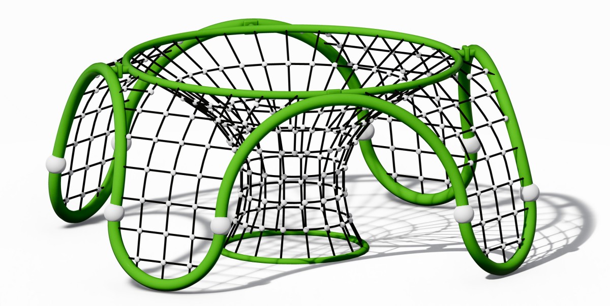 Vista panor&aacute;mica del gimnasio al aire libre Kids Play Dome Climber-2