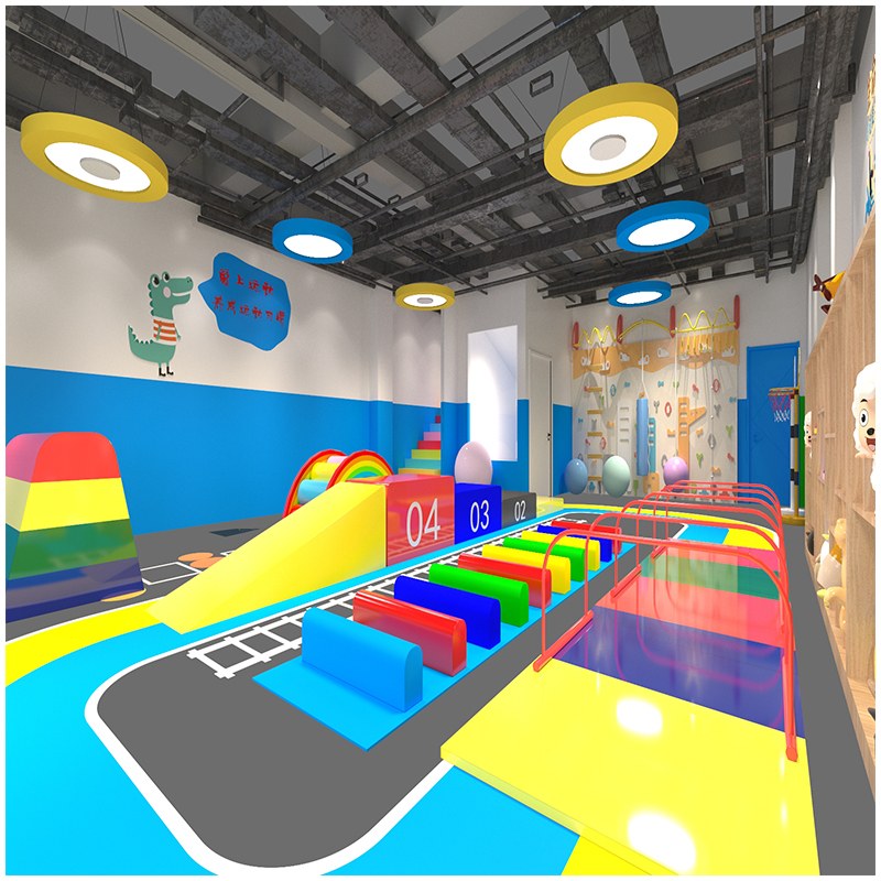 Juego de entrenamiento para carreras de obstáculos en interiores Soft Play