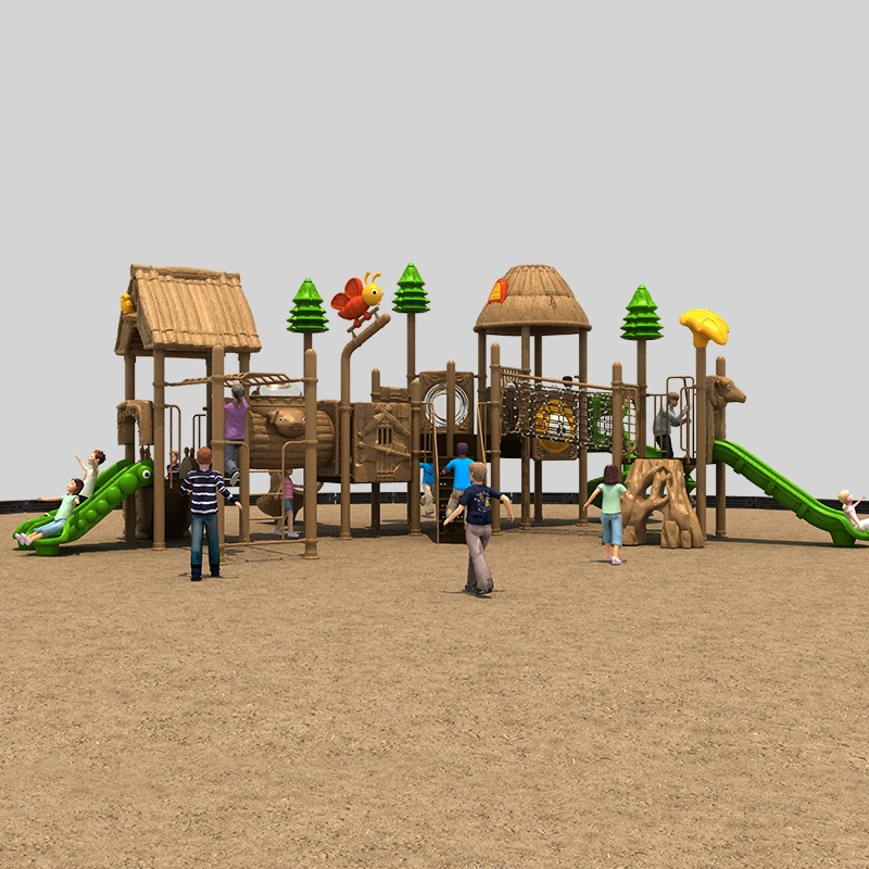 Diapositiva de juegos al aire libre favorita de los niños con temática de paja