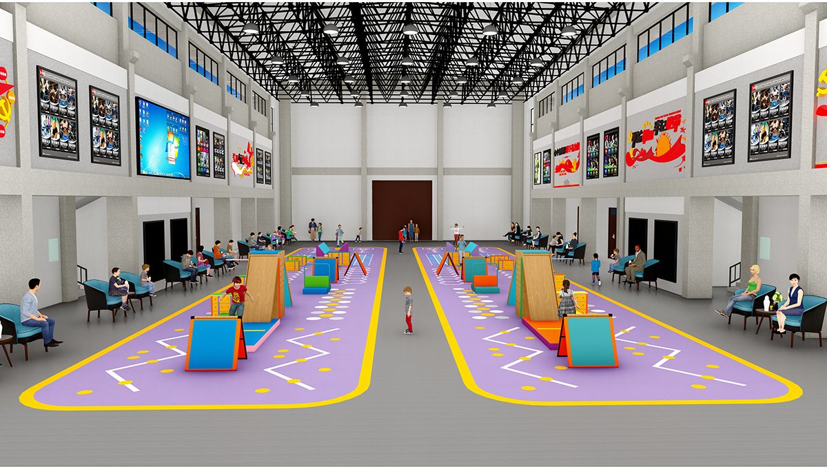 4. Entrenamiento en carrera de obst&aacute;culos cubierta para ni&ntilde;os (2)