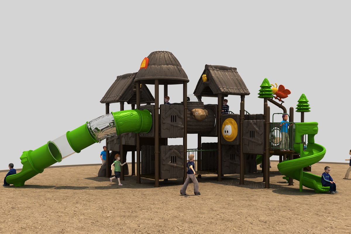Diapositivas en espiral para parques infantiles al aire libre (2)