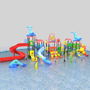 Innovadoras tobogán de agua para niños Playgrounds acuáticos