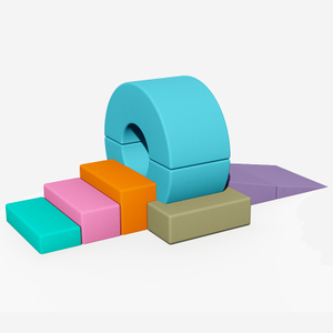 Equipo de juego suave para interiores modular y fácil de limpiar 