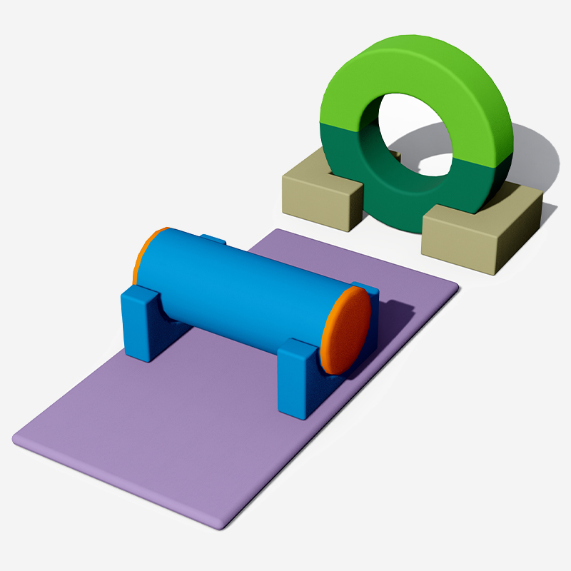 Equipo de juego suave para interiores modular Ring & Roller