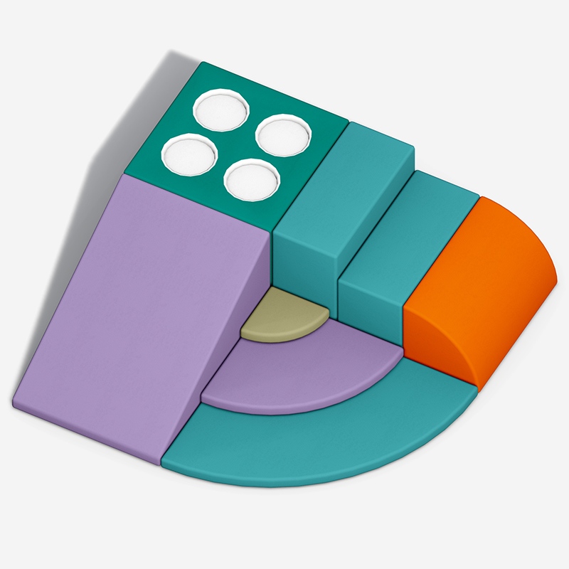 Equipo de juego suave para interiores modular en bloque