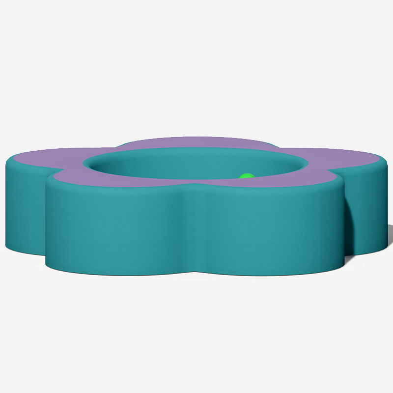 Pozo de juego suave interior con certificación EN71 en forma de pétalo