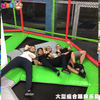 Trampolín grande para interiores, parque de trampolines para adultos, súper combinación, fabricante de trampolines