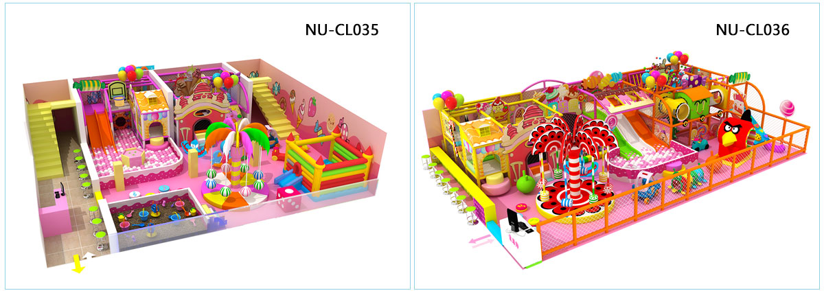 Área de juegos interior con tema de dulces (18)