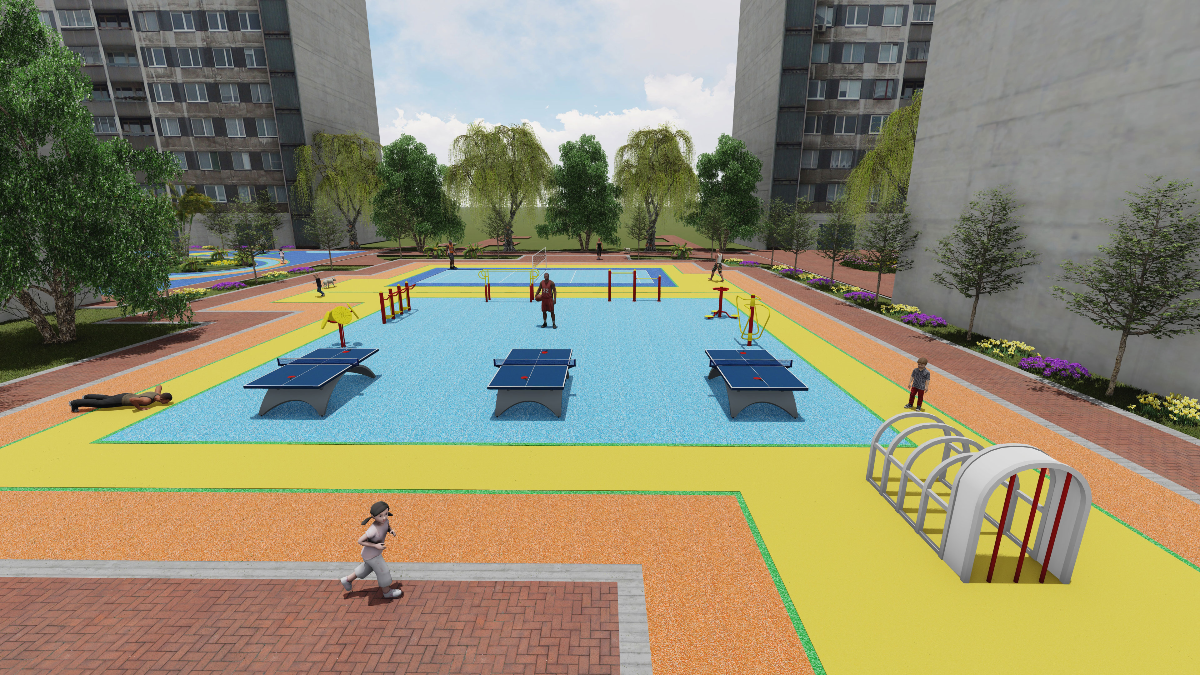 superficie de seguridad para parques infantiles de EPDM vaciada in situ (2)