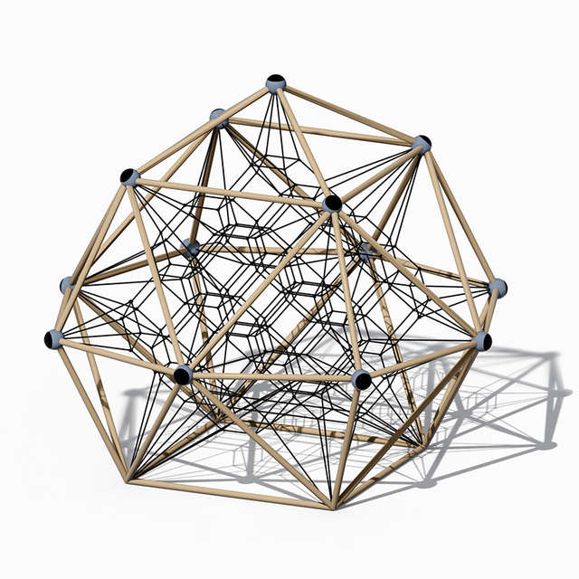 Escaladores de patio de metal geométricos