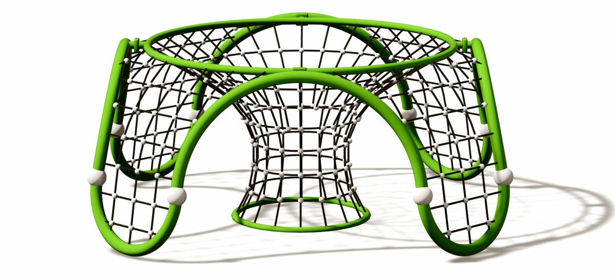 Vista panor&aacute;mica del gimnasio al aire libre Kids Play Dome Climber-4