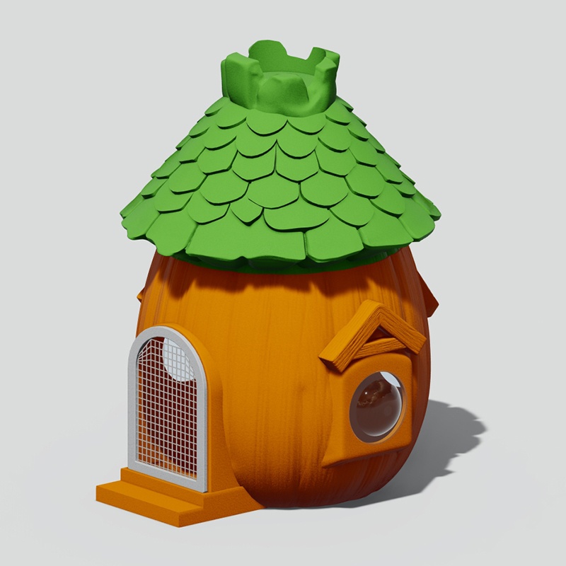 Hut de conejos vinculada a túneles: sistema de juegos de mascotas